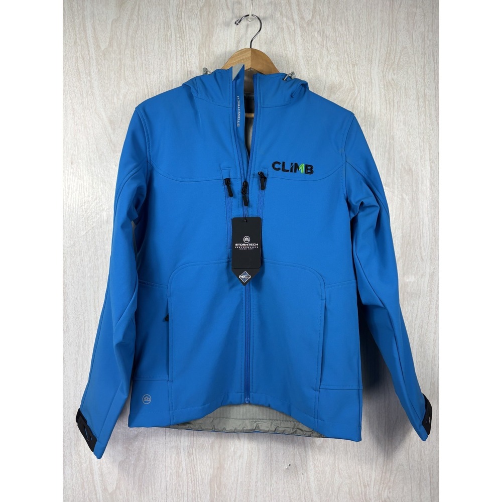 Stormtech Epsilon H2XTREME Shell Jacket Mens Small Electric Blue Waterproof NWT